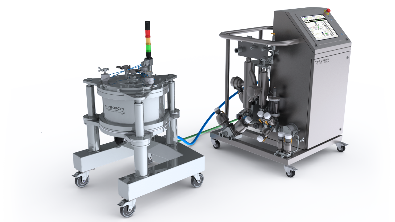 CS1203 radial flow column with a PAT2080 packing and qualification system